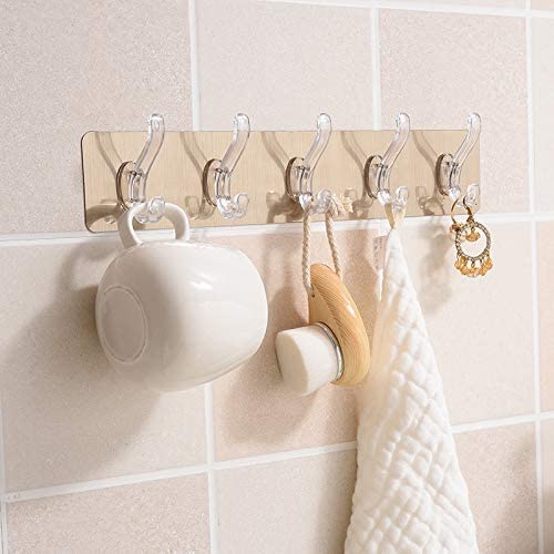 Zollyss Wall Hanger Hooks for Hanging Clothes I Strong Self Adhesive Magic Sticker(1 Pc)