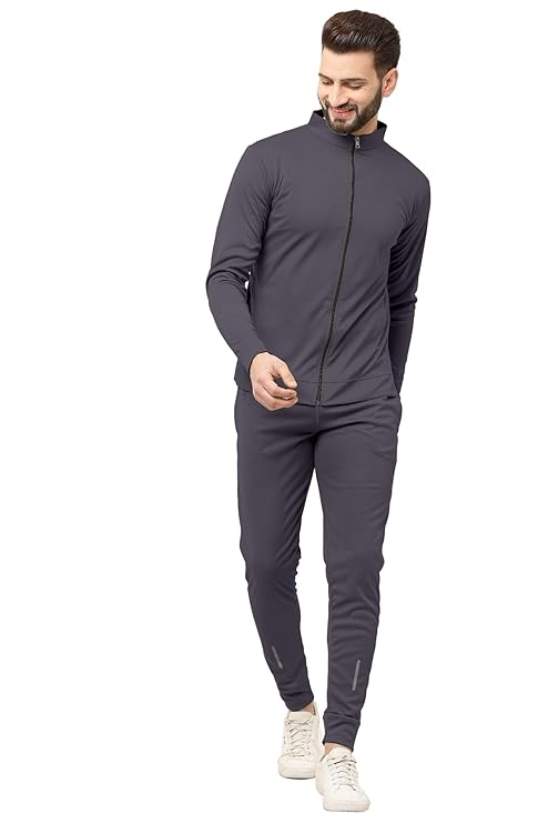 SWADESI STUFF Dry Fit Track Suit Set for Men | Slim Fit Perfect for Jogging and Lounging