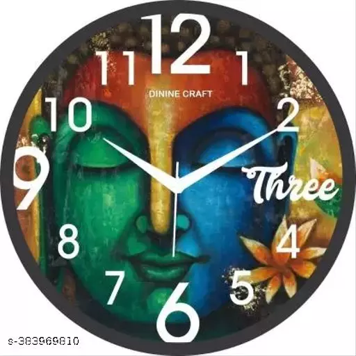 Dinine Craft Analog 31 cm X 31 cm Wall Clock