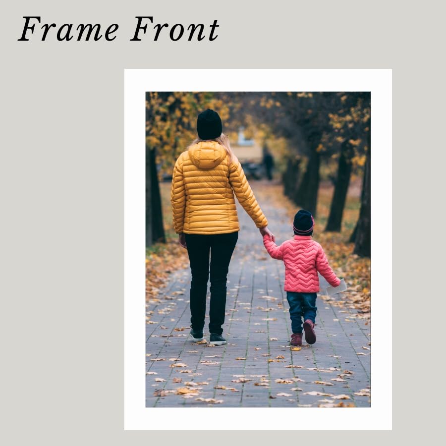 Dinine Craft A4 size wall photo frame set of 2 white