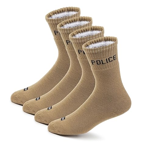 Fitness Mantra® 4 Pairs Full Length Socks | Free Size| Padded Cushion| Breathable| Full Length Socks|