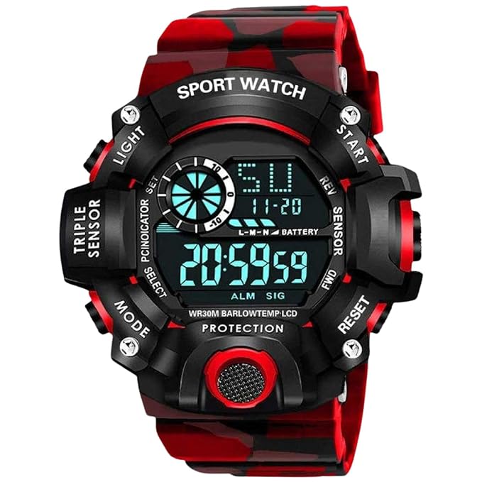 SWADESI STUFF Multi Color Army Kids Digital Watch for Boys