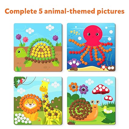 Skillmatics Paper Art Activity - Dot It With Magnets Animals,