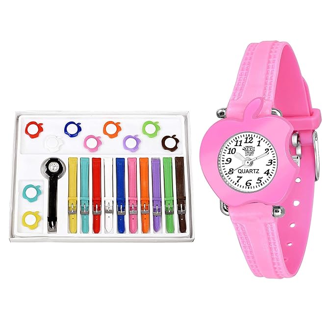 SWADESI STUFF Analogue Rubber Multicolor Dial and Band 11 Belt Watches for Girls