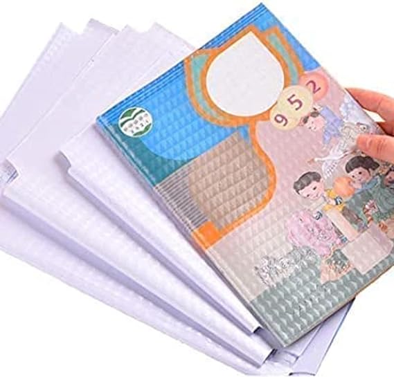 Sadvidhya Transparent Paper Sticker Book Cover Film Clear Matte for Craft 10 Pcs,Waterproof School Textbook Protective Case Cover Can Be Cut Self-Adhesive Book Cover Paper Sticker Book Film (10)