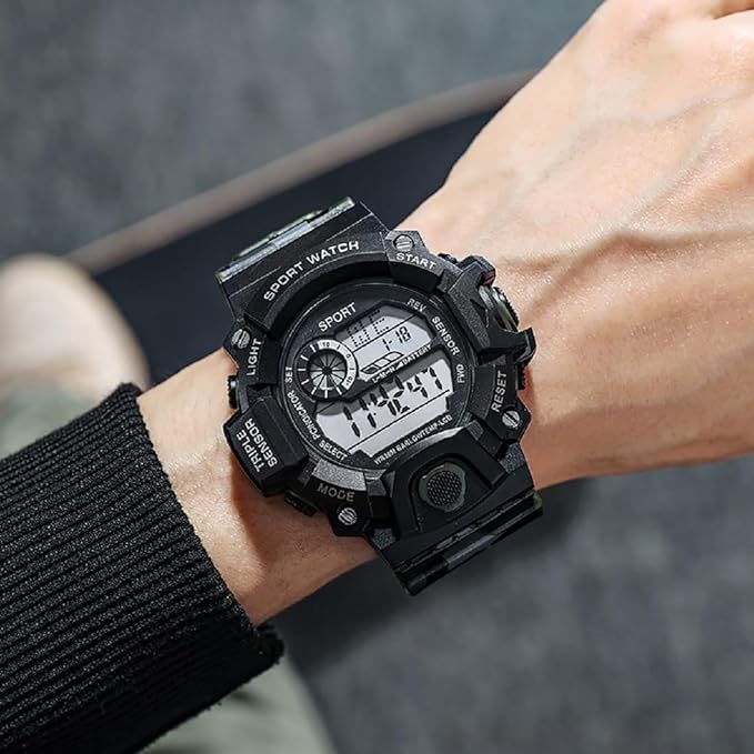 SWADESI STUFF Multi Color Army Kids Digital Watch for Boys