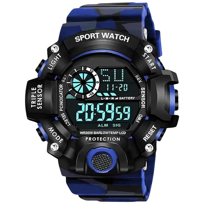 SWADESI STUFF Multi Color Army Kids Digital Watch for Boys