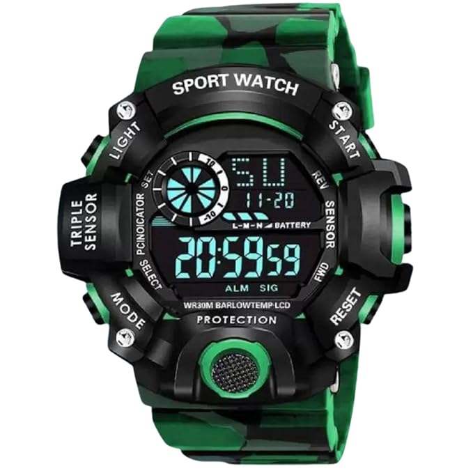 SWADESI STUFF Multi Color Army Kids Digital Watch for Boys
