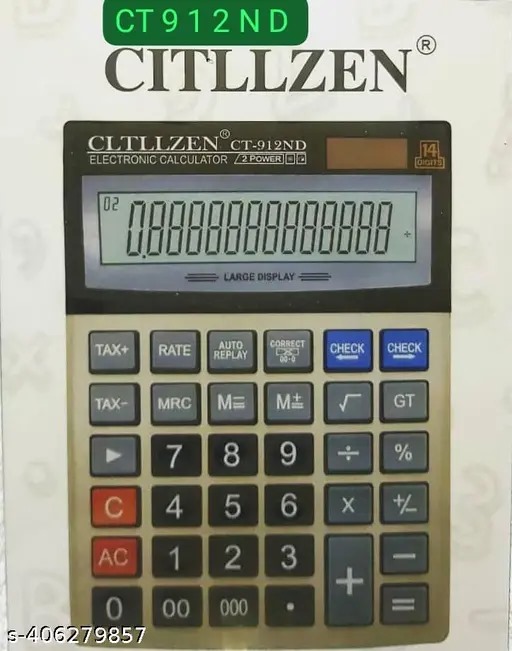 Dinine Craft Check & Correct Calculator, Large Display for Office, Home, Students