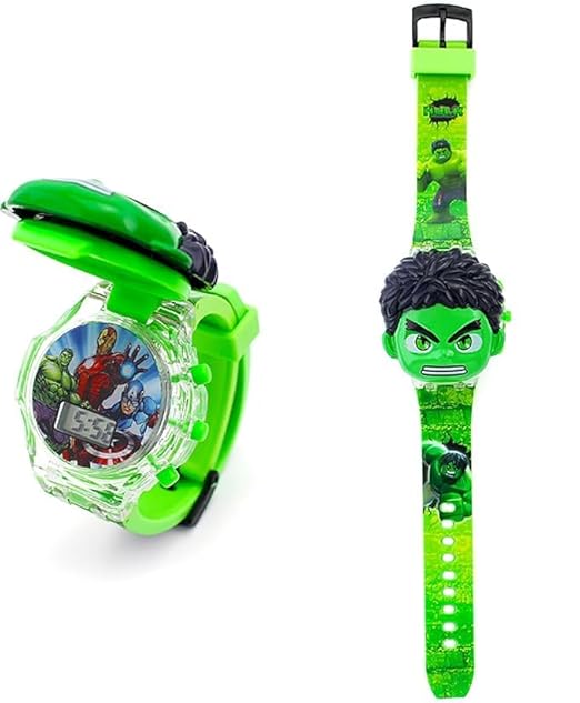 SWADESI STUFF KIDS 3D CARTOON CHARACTER DIGITAL WATCH for BOYS (MULTICOLOR BACKLIGHT)