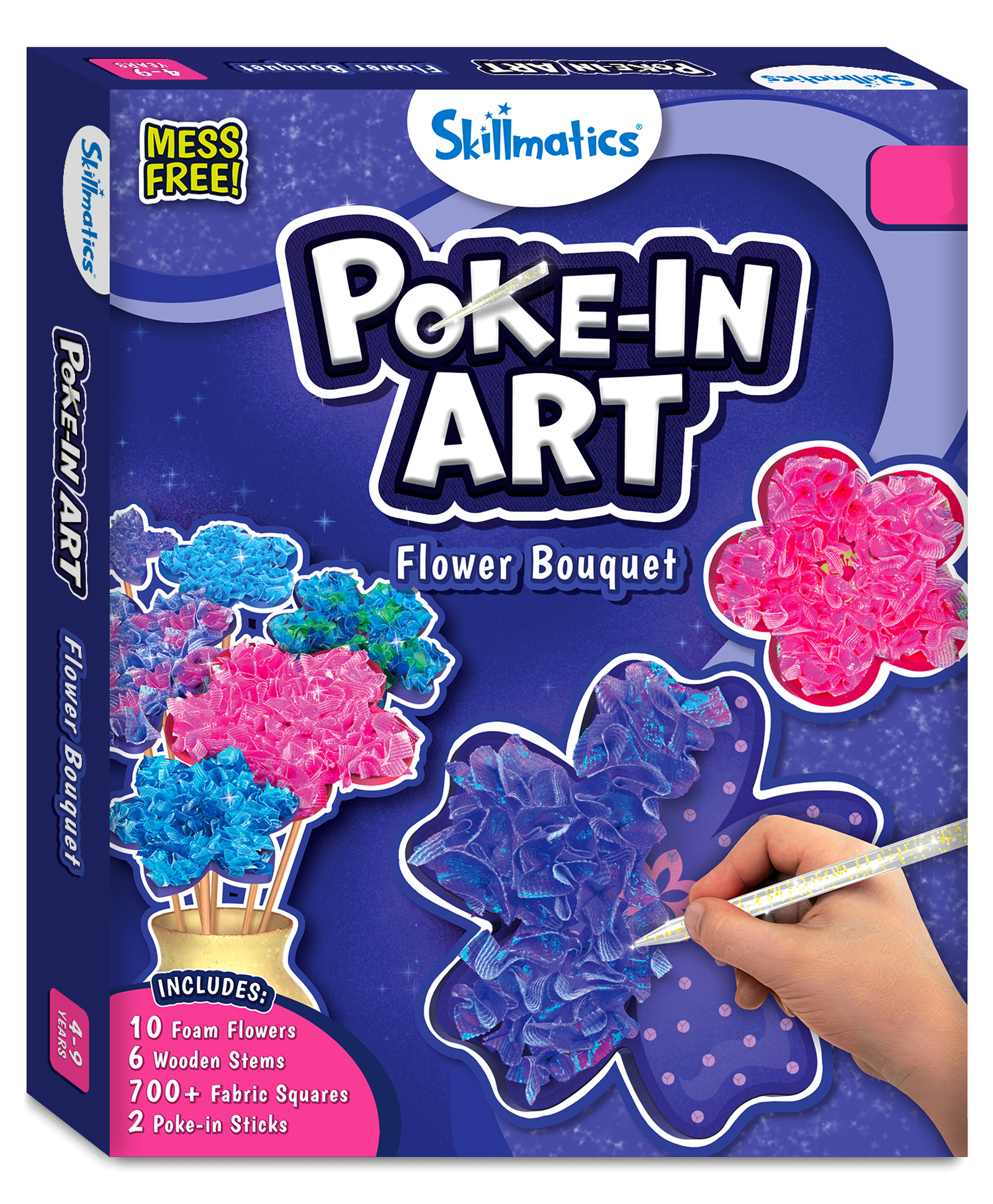 Skillmatics Art & Craft Activity - Poke-in Art Flower Bouquet Mess-Free Art for Kids