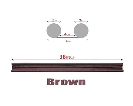 Rylan PVC Door Guard (39 Inches, Pack of 3 Brown) Gap Filler for Door Bottom Seal Strip - Sound-Proof, Reduce Noise, Energy Saving Door Stopper for Reduce Door Dust, Insects Protector