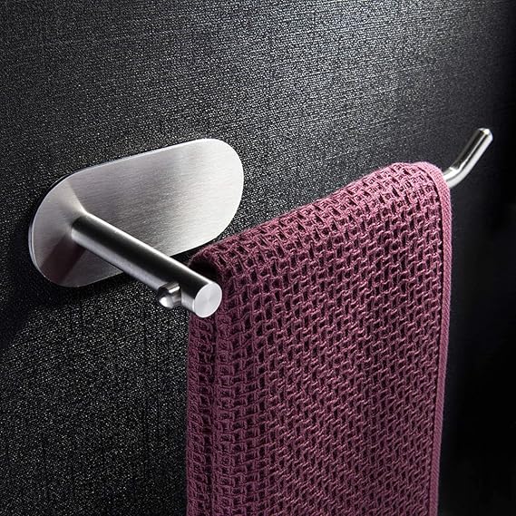 Zollyss Self-Adhesive Stainless-Steel Napkin Towel Hanger for Washbasin
