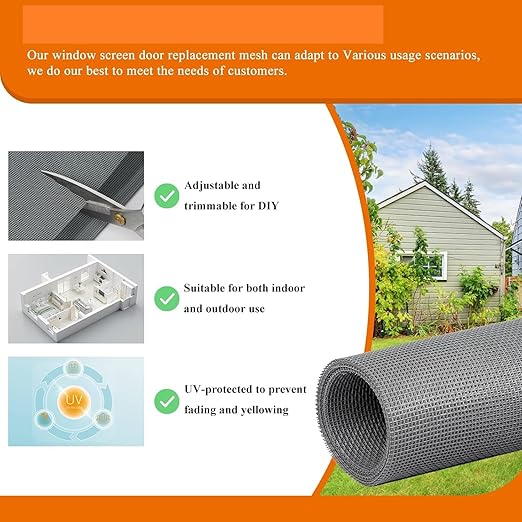 HOME BUY Fiber Glass Mosquito Mesh Net Jali for Doors, Windows, Home, Balcony Safety net Garden Machcharjali for Window bacony Big Size roll 200gsm (Black, 4ftx10ft)