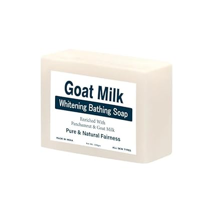 panthi Goat Milk Whitening Soap For Skin Brightening Natural Soap (3 Pcs)  (3 x 100 g)