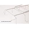 Zollyss 304 Stainless Steel Under Shelf Coffee Mug Cup Holder Rack Organizer Stand for Kitchen Counter, Cabinet, Table with 10 Hooks, Pack of 1