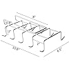 Zollyss 304 Stainless Steel Under Shelf Coffee Mug Cup Holder Rack Organizer Stand for Kitchen Counter, Cabinet, Table with 10 Hooks, Pack of 1