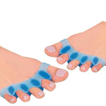 MSF The Sole Care Silicone Toe Separators | Correct Overlapping Toes, Blisters, and Hammer Toes | Pack of 1 Pair Toe Spacers (Multicolour)