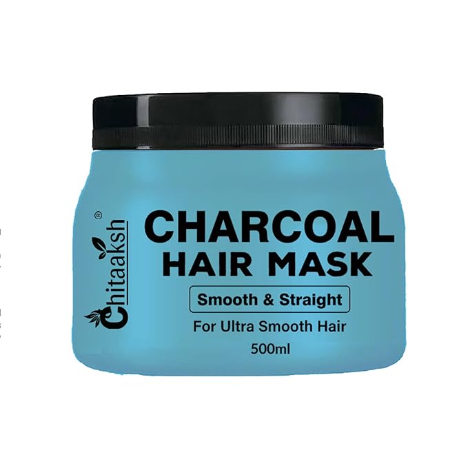 Chitaaksh Charcoal Hair mask | Infused With Activated Charcoal |Dry Hair Mask Provides Deep Conditioning & Strength 500 Ml