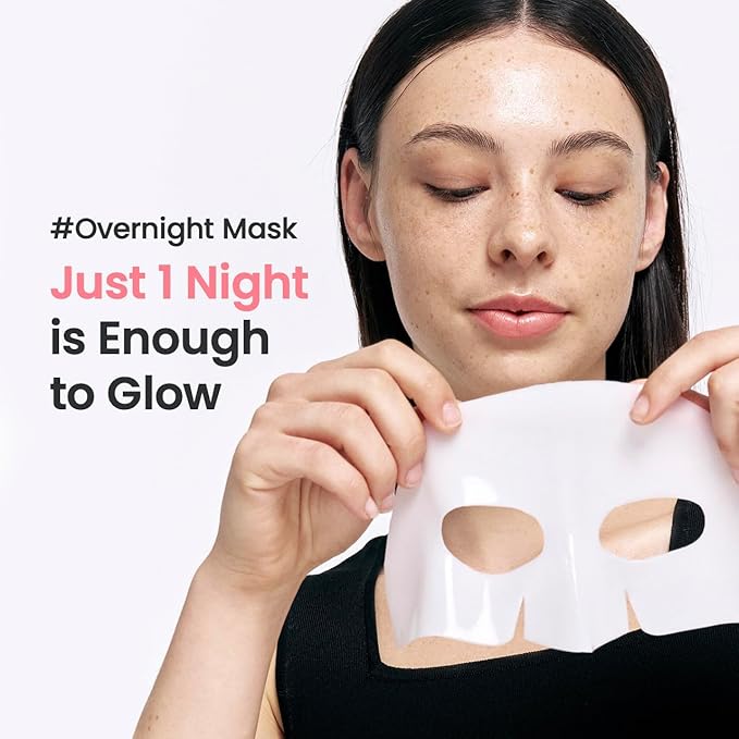 Bio-Collagen 1 Mask, Bio Collagen Face Mask Overnight, Bio Collagen Face Mask, Bio Collagen Mask, Hydrating Overnight Hydrogel Mask, Pore Minimizing, Elasticity (1 pcs)