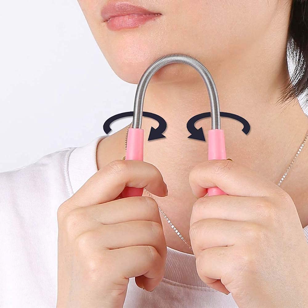 Zeinwap Woman Epilator Manual Facial Hair Remover Stick Face Body Hair Remover Epilators Hair Cleaning Remove Cleanser Beauty Tools (Pack of 2)