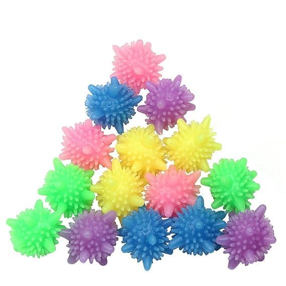 CANDY KART Washing Machine Cleaner Balls, Reusable Tangle Free Clothes Cleaning Ball, Scrubbing Laundry Balls, Washing Balls Enhance Cleaning Power, Unique Size & Shape For Better Clean Pack Of 15