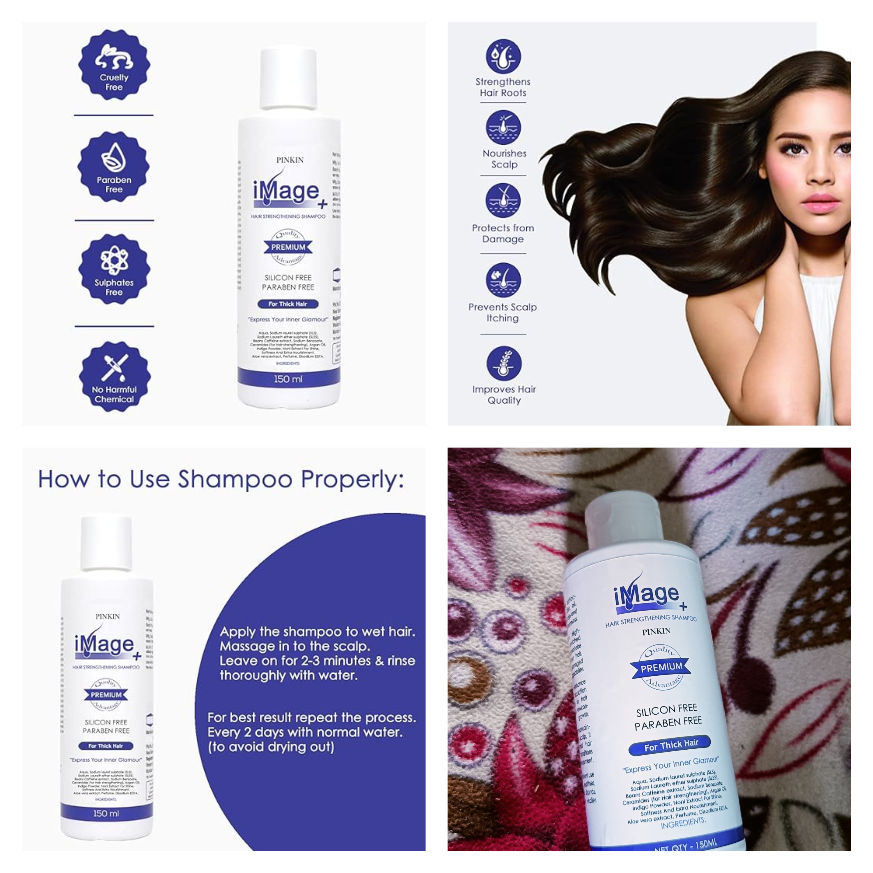 Hair Strengthening Shampoo, 150ml | Enriched with Caffeine extract & Ceramides For Hair Strengthening, Hairfall | Promotes Healthy Hair | Paraben Free Shampoo (Pack 1)