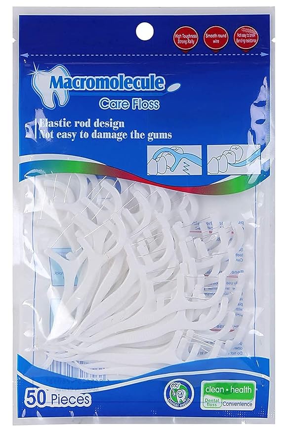 3 in 1 Tooth Cleaning Dental Floss Toothpicks Set for Clean Teeth Fresh Breath and Healthy Gums (50 pcs)