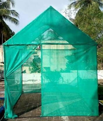 A P Plastic Uv Stabilized Agro Green House Net Garden Shade 75%,3M X 5M (10Ft X 16 Ft) - Green