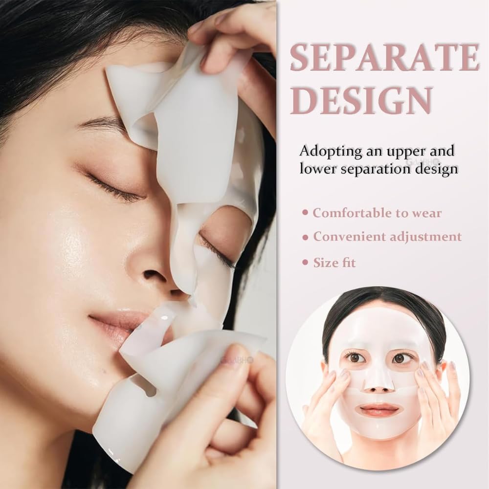 VONT Bio Collagen Face Mask Overnight, Bio Collagen Face Mask, Bio Collagen Mask, Hydrating Overnight Hydrogel Mask, Pore Minimizing, Elasticity (1 count (pack of 1), Unscented)