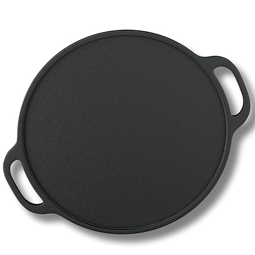 New Esspy 12 Inch/30 CM Pre-Seasoned Cast Iron Dosa Tawa Non Stick | Dosa Pan | Gas & Induction Cookware | Cast Iron Cookware | Toxin-Free | No Chemical Coating | 10 Years Warranty