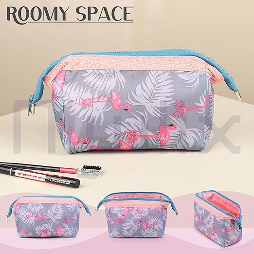 Niwlix Pack of 2, 12 Cms Travel Toiletry Makeup Cosmetic Organizer Pouch Bag Shaving Household Grooming Travel Storage Organizer Bags Pouches Kit