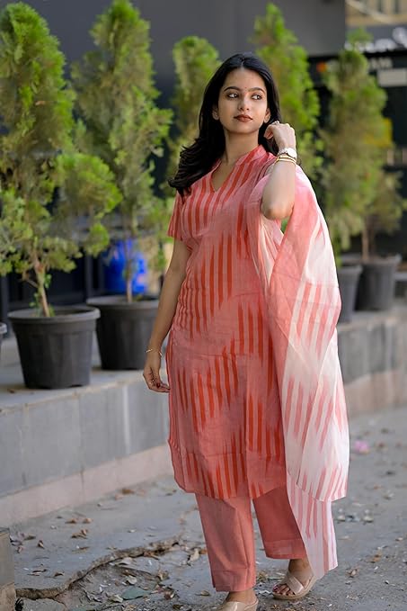 ANNI DESIGNER Women's Rayon Viscose Straight Printed Kurta with Pant & Dupatta