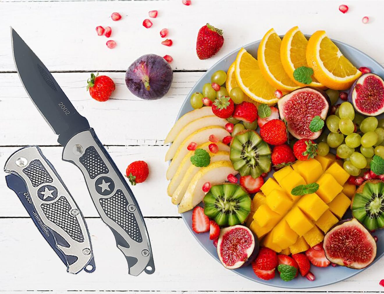 HOME BUY Star Shield Foldable Knife (Manual) For Kitchen, Home,Travel and Office Tool Carbon Steel pack of 1