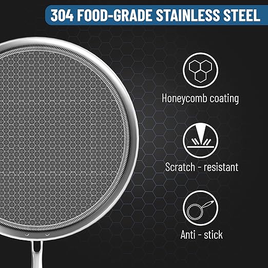 Esspy Nonstick Dosa tawa for Induction & Gas Stove 11.5inch/29cm Nonstick Tawa for Roti, Chapati, Chilla, Dosa – Stainless Tava Pan, 4.0 mm Thick, Riveted Handle, Food Safe, Dishwasher Safe