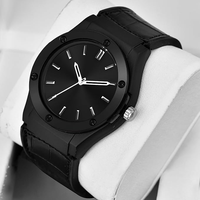 SWADESI STUFF Analog Quartz Wrist Watch for Men and Boys | Stylish Leather Strap 