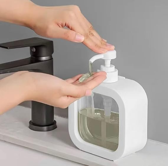 Xpandio Empty Bottle Soap Dispenser for Bathroom Kitchen Accessories Items for Home Large-Capacity Dispensing Bottled Hand Soap Dish Soap Shower Gel Shampoo 300 ML (Pack of 1)