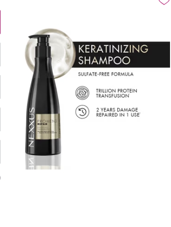 Nexxus Promend Repair Keratinizing Sulfate-Free Deep Bond Repair Shampoo For Very Damaged Hair 250ml | 12 X Stronger | 200% Smoother | Crafted with Magnolia Parfum Fragrance Profile