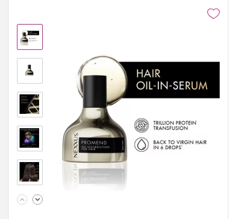 Nexxus Promend Resurrection Oil Hair Serum For Bond Repair, Frizz Reduction & Heat Protection 100ml | 11 X Strength | 72H Smoothness | Crafted with Precious Magnolia Essence