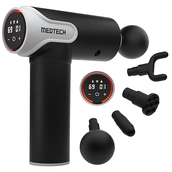 MEDTECH® Blaze Massage Gun | 99-Speed Deep Tissue Massager for Pain Relief, Muscle Recovery & Relaxation