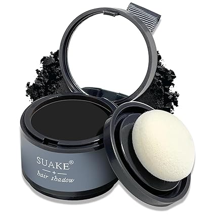 Chitaaksh Root Cover Up Hair Topper Powder for Concealing Hair Loss, Thinning Hair, and Bald Spots - Long-Lasting, Natural-Looking Color for Hairline Shadows, Beard Lines