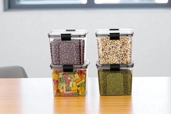 MRT Airtight Storage Containers for Kitchen – BPA-Free Transparent Storage Box Set (4 Pieces, 700 ml) |