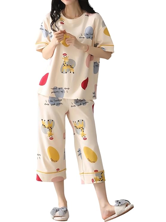 Lunza Women's Cotton Blend Pajama Set