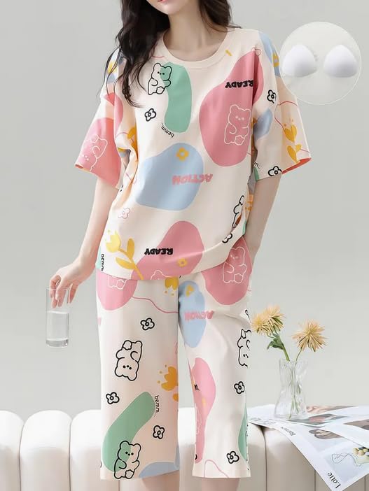 Lunza Women's Cotton Blend Pajama Set