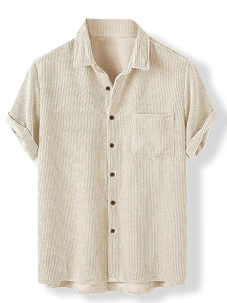 Noble Monk Mens Polyester Solid Casual Shirt |Half Sleeve