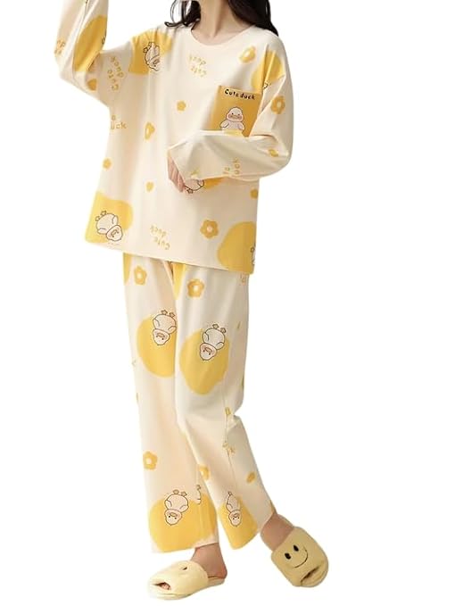 Lunza Korean Style Women's Cotton Blend Pajama Set