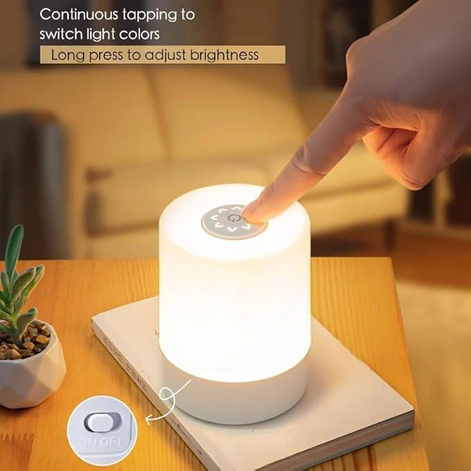 Niwlix Plastic Touch Control LED Table Lamp