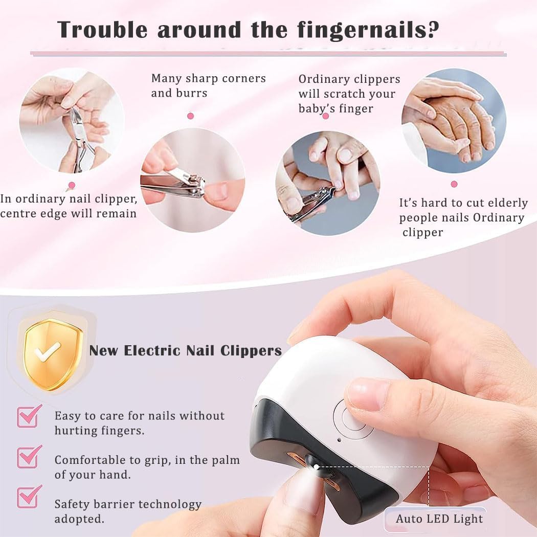 WIDEWINGS Electric Nail Clipper for Adults & Kids