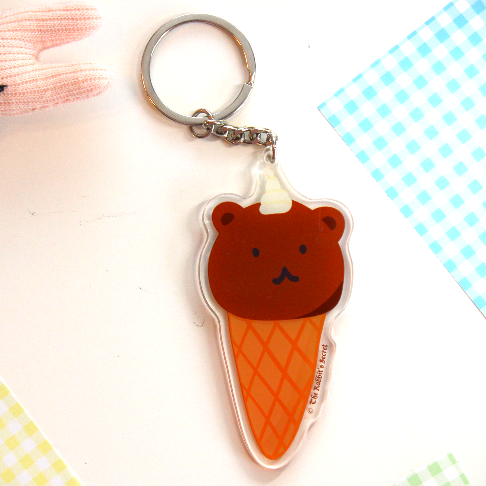 ChocoBear Ice Cream Keychain