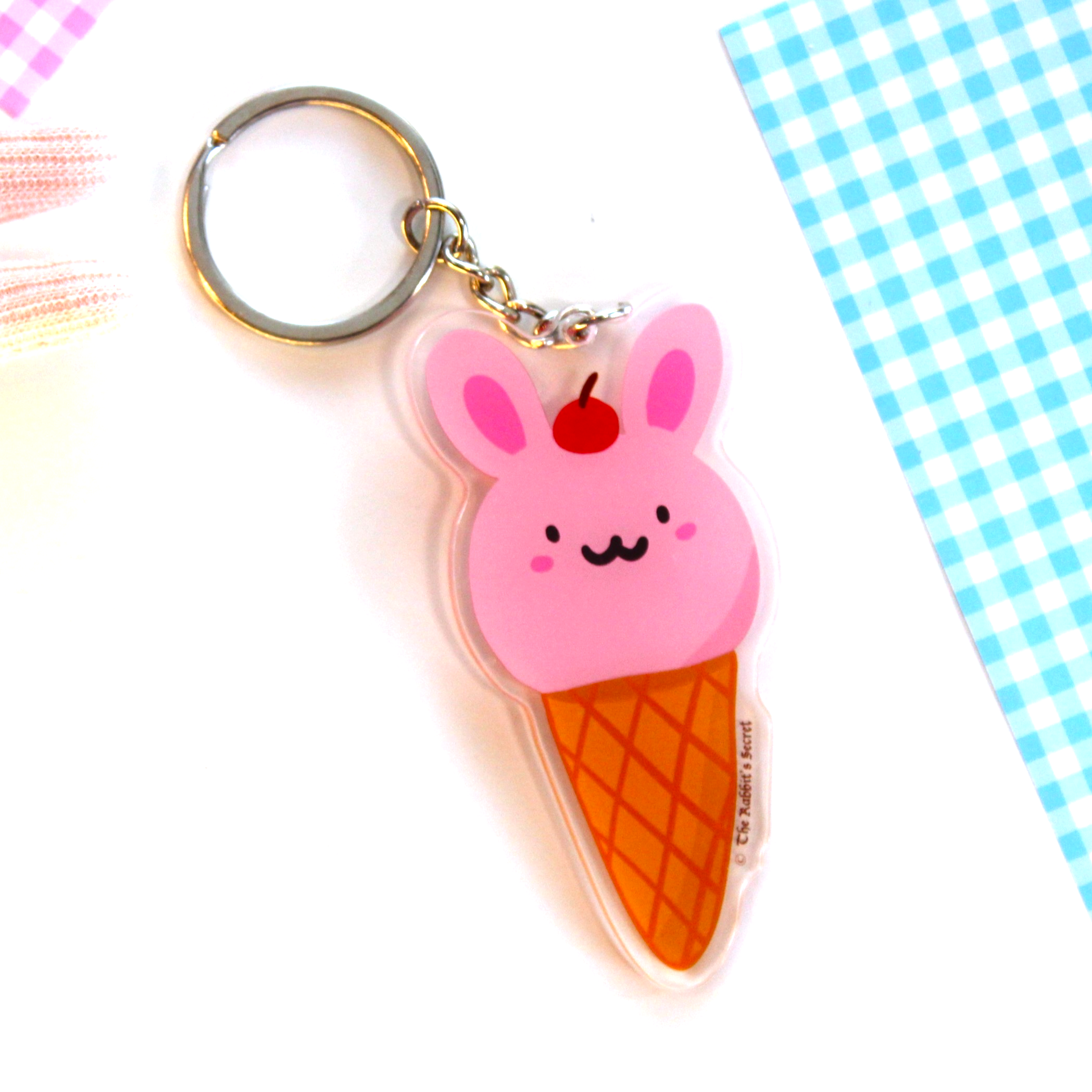 Strawberrabbit Keychain